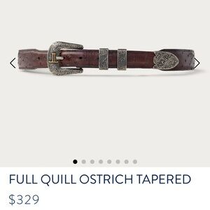 Vintage Dan Post Leather Belt